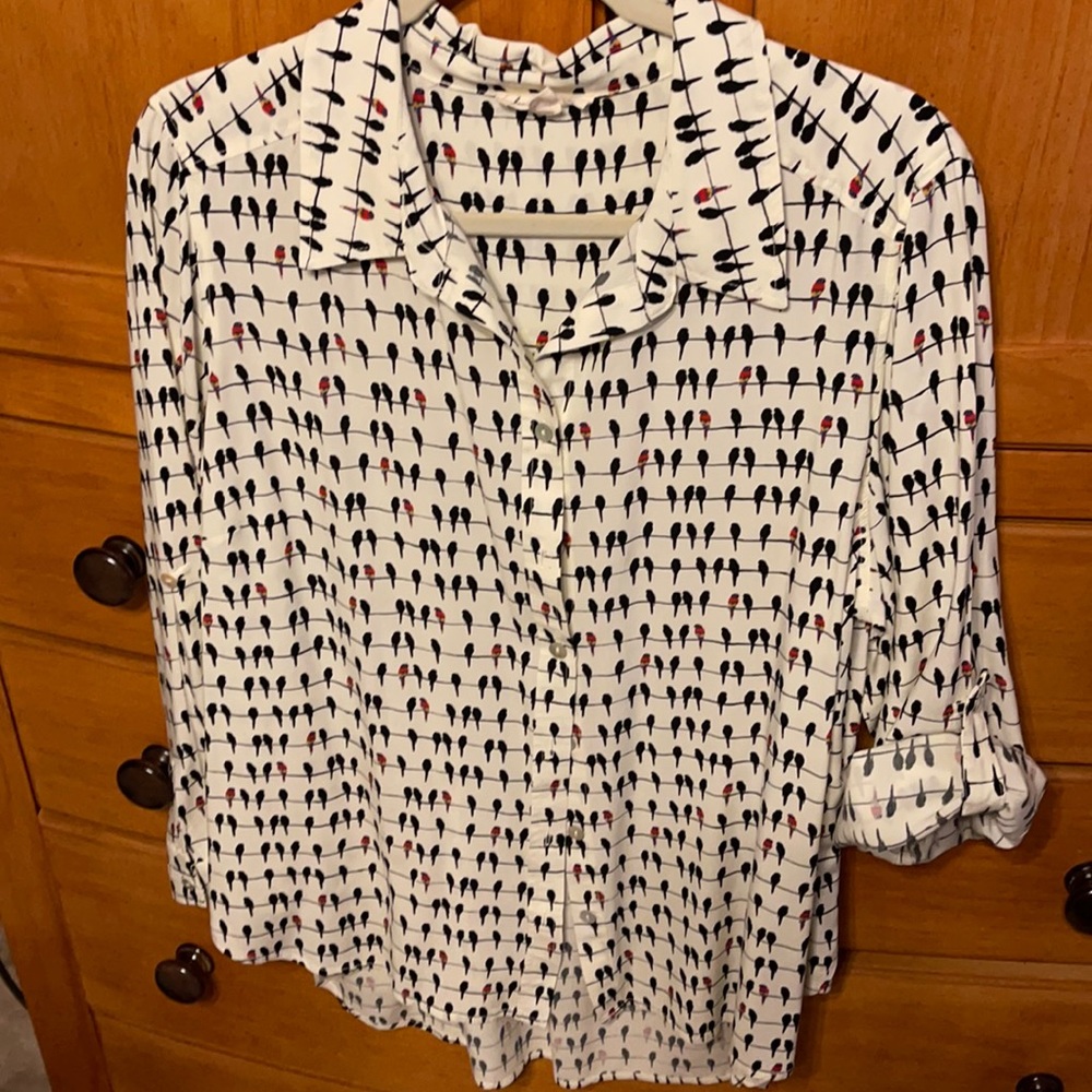 Jane & Delaney Parrot Print Top